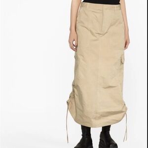 NWT Marc Jacobs Beige Cargo Maxi Skirt Size 4